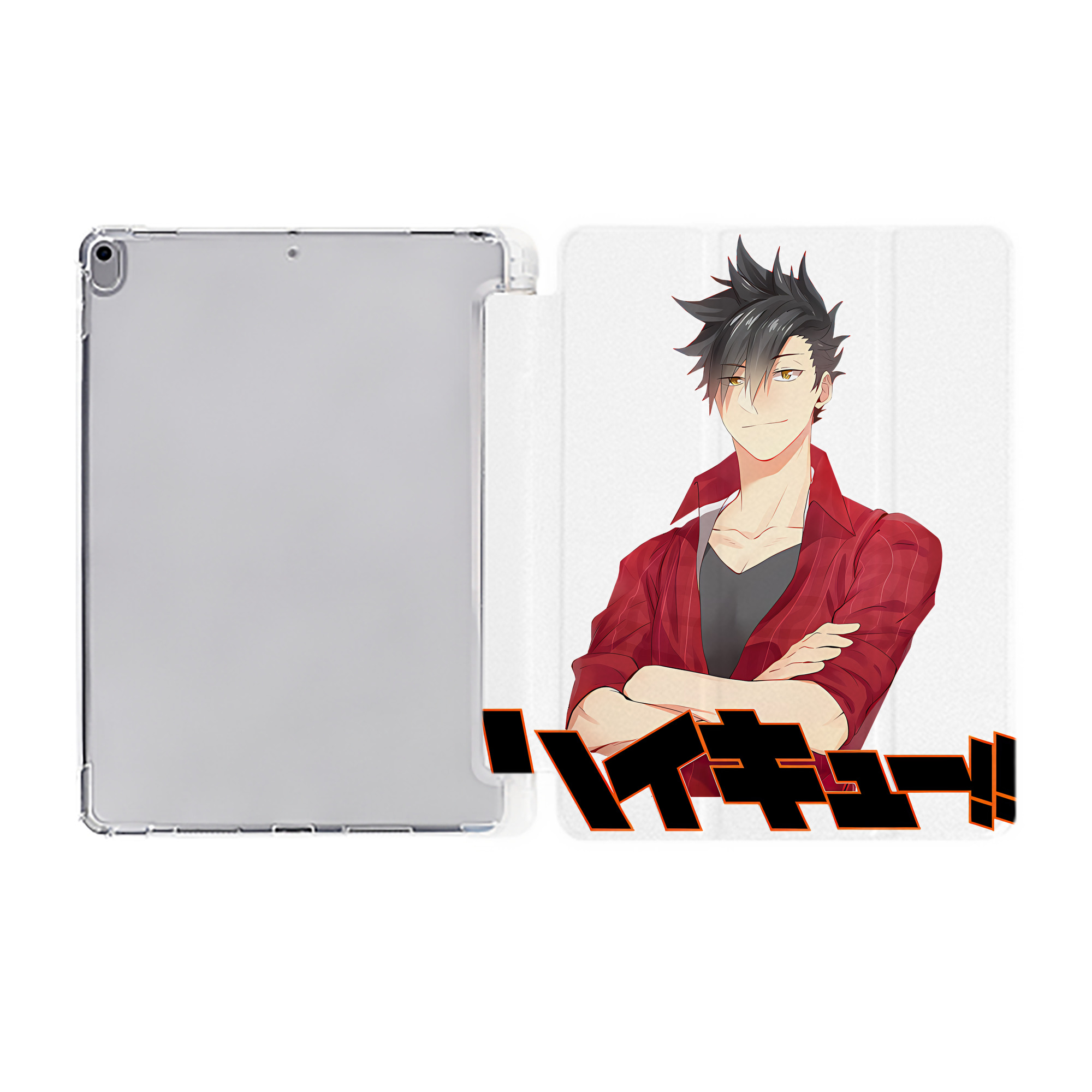 （画像用） ハイキュー!! Haikyu!! IPad ケース ペン収納付き 三つ折りスタンド PUレザー×シリコン 対応機種9.5/10.5/10.9インチ